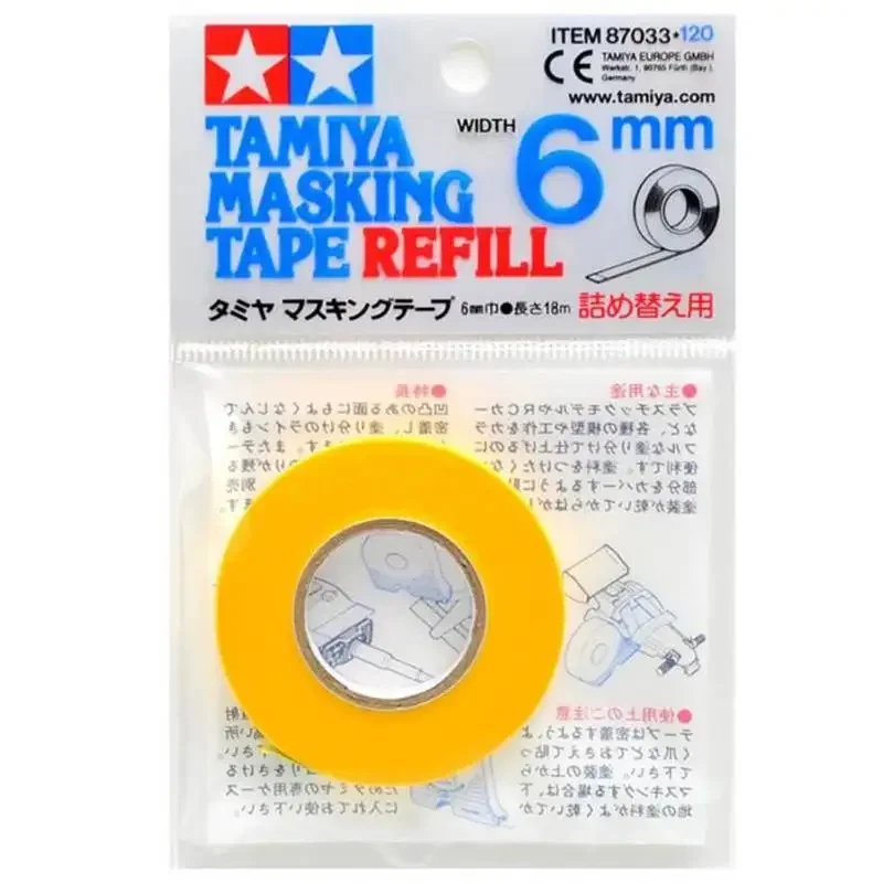 Tamiya Masking Tape 1/2/3/6/10/18/40mm For Tamiya Model Painting Military Model Hobby DIY Tools Total 18meters Long model tools