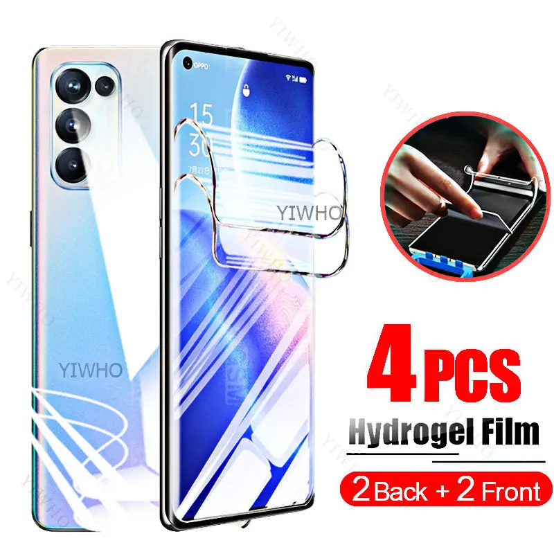 

Пленка Передняя Задняя Гидрогелевая пленка для Oppo Reno 5 Lite 4G 5G Pro Plus + F Z K Защитные пленки для экрана Reno защитный гель для воды HD
