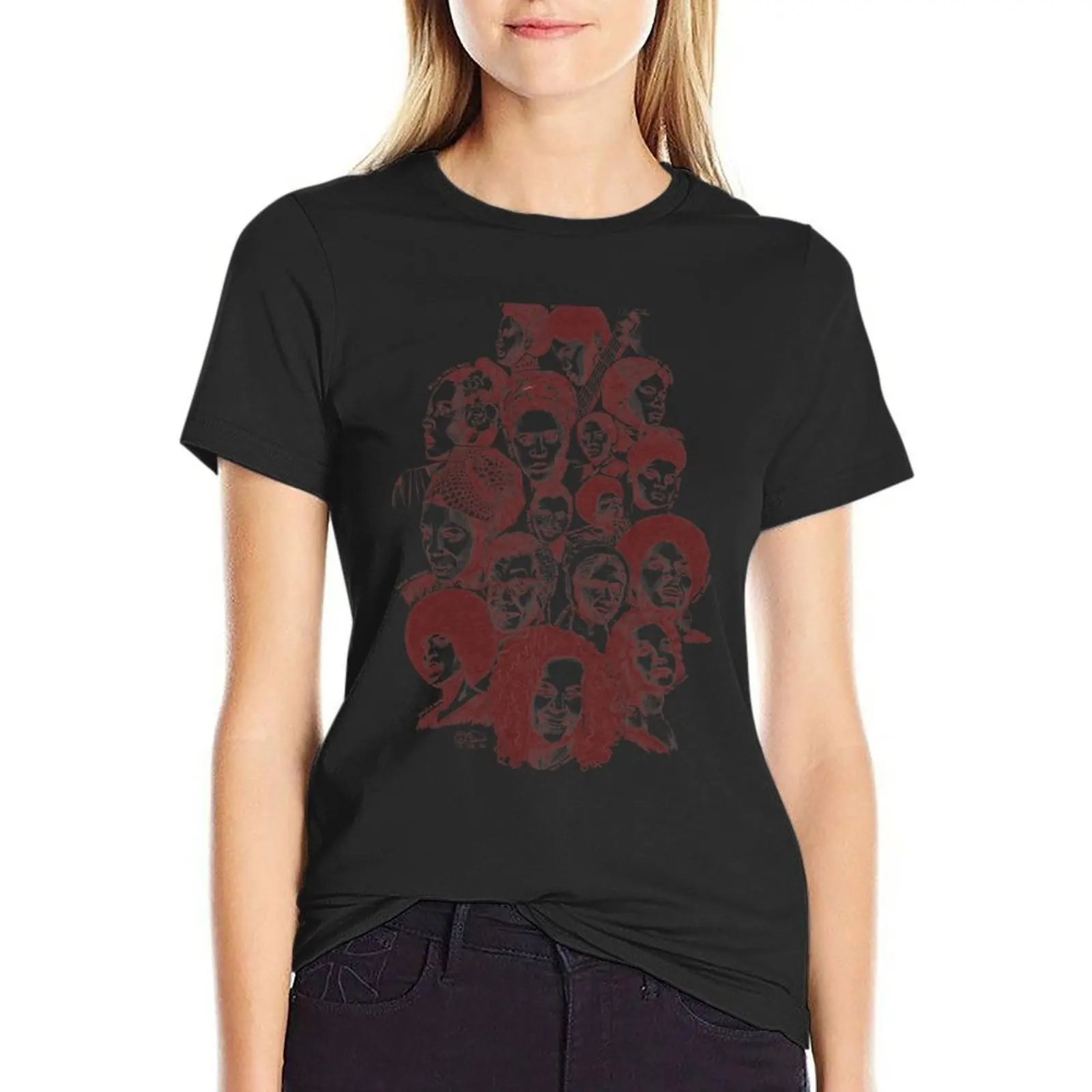 

Powerful Black Women through History T-Shirt anime oversized quick drying t-shirt dress for Women sexy