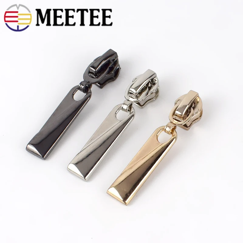 10/20pcs 5# Zipper Sliders for Resin/Nylon/Metal Zippers DIY Clothes Jacket Coat Luggage Zip Head Repair Kit Sewing Accessories