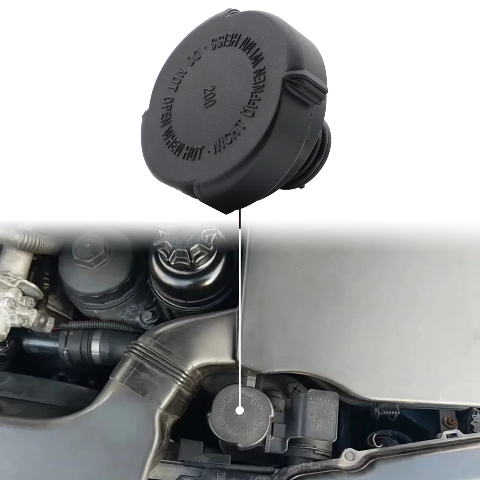 자동차 확장 탱크 캡 라디에이터 커버, BMW 3 5 6 7 시리즈 E46 E36 E39 E60 E34 F10 X3 17111712492 교체 자동차 액세서리