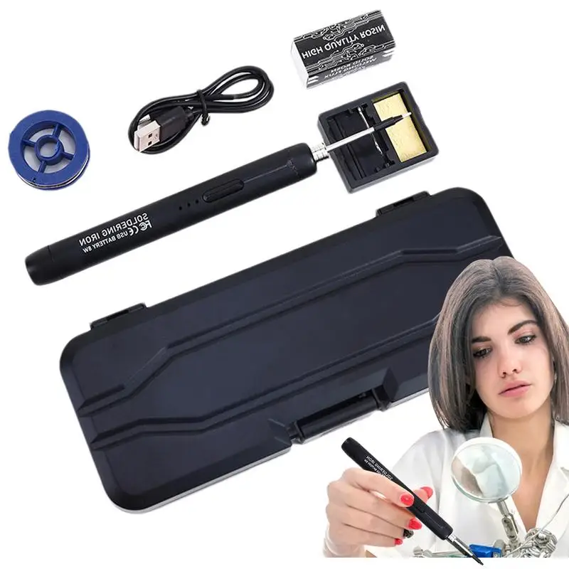 

Small Soldering Iron Pen 3-Speed Temperature Solder Iron Pen Soldering Iron Kit High-Efficiency Soldering & Brazing Equipment