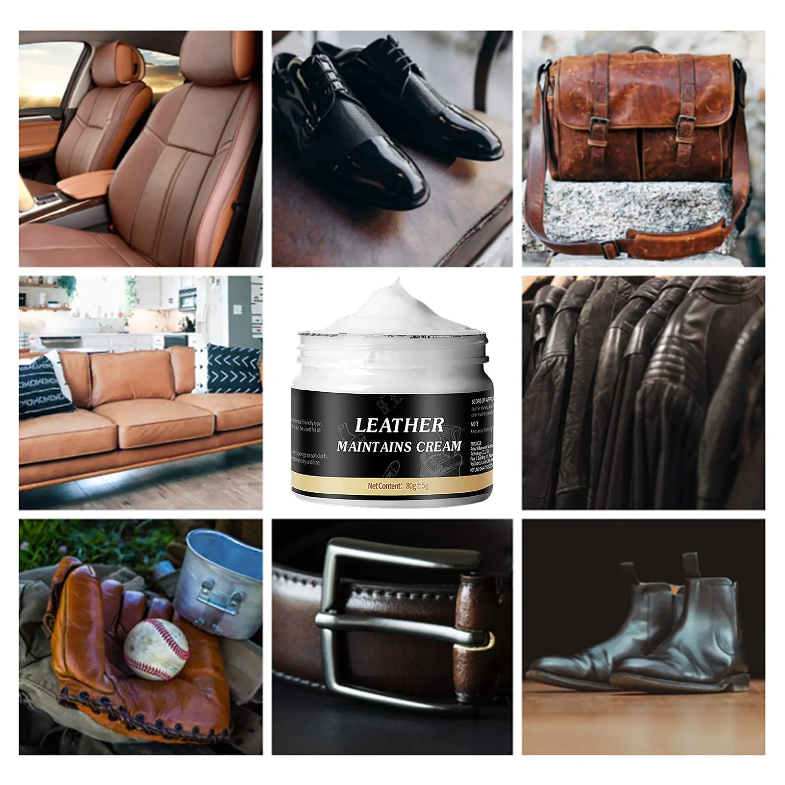Leather Cream Leather Conditioner for Leather Pant Bag Shoes