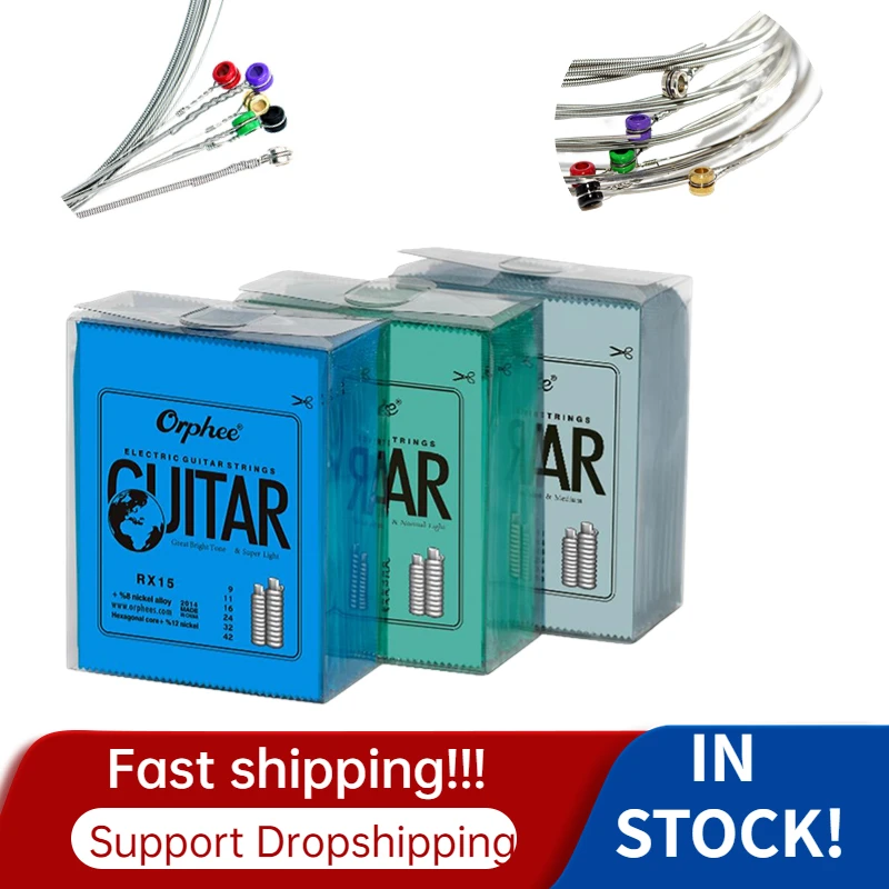 6pcsElectricGuitarStringSetRXSeriesNickelAlloySuperLight