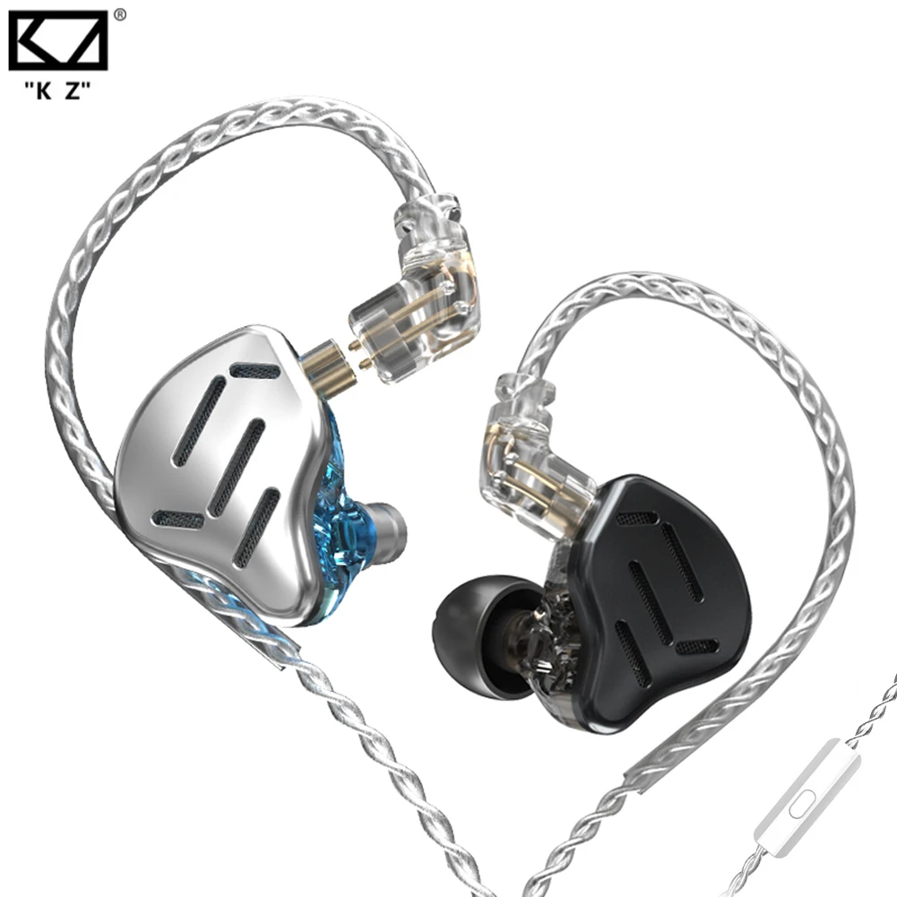 

KZ ZAX Headset 16 Units HIFI Bass In Ear Monitor Hybrid technology Earphones Noise Cancelling Earbuds 7BA+1DD Sport Headphones