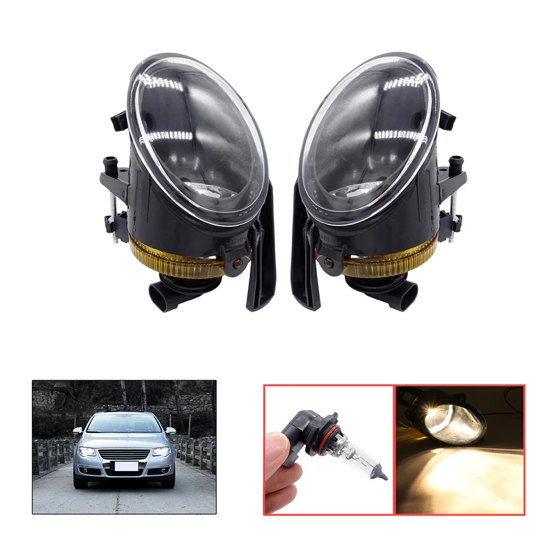 

1 Pair Car Front Bumper Fog Light Light Assembly for VW Passat B6 2006-2008 Car Lights Driving Lamp Auto Lighting Accessories