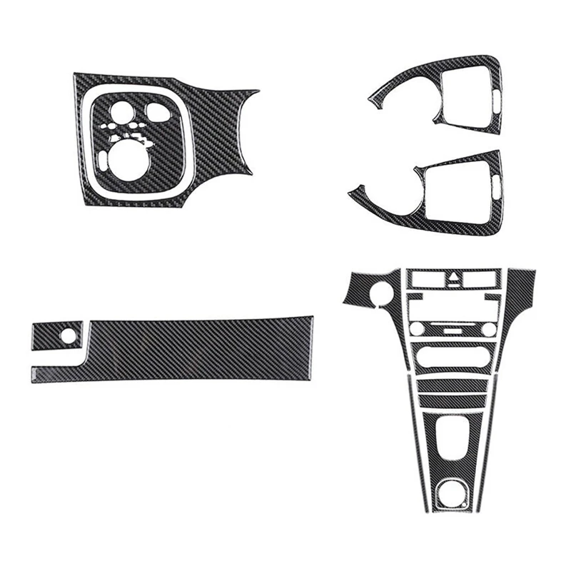 

For Mercedes-Benz C-Class W203 2005-2007 Carbon Fiber Full Interior Set Trim Cover Decoration Sticker Parts Accessories 17PCS