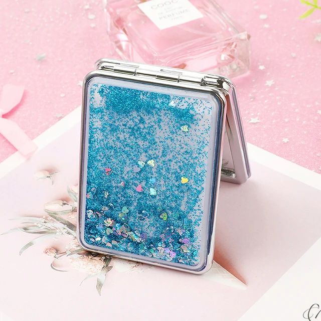 Brand Mini Square Round Makeup Mirror Portable Hand Mirror Double-sided  Makeup Vanity Mirror Foldable Pocket Compact Mirror - AliExpress