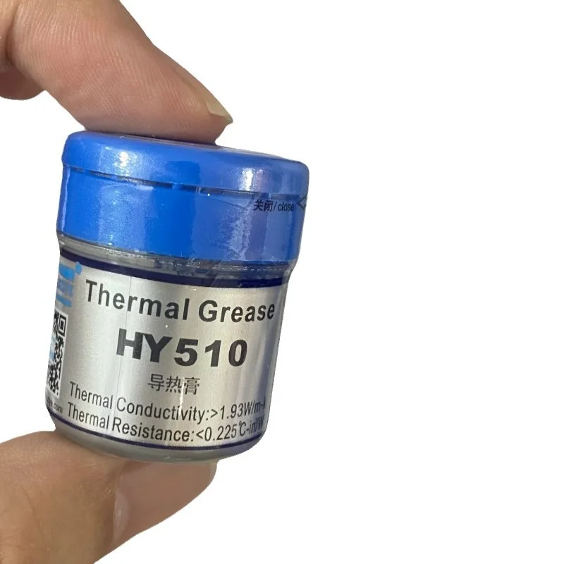 HY510 Silver Gray Thermal Conductive Paste Gray Small Half Bottle Barrel Silicone Grease Heat Dissipation Paste