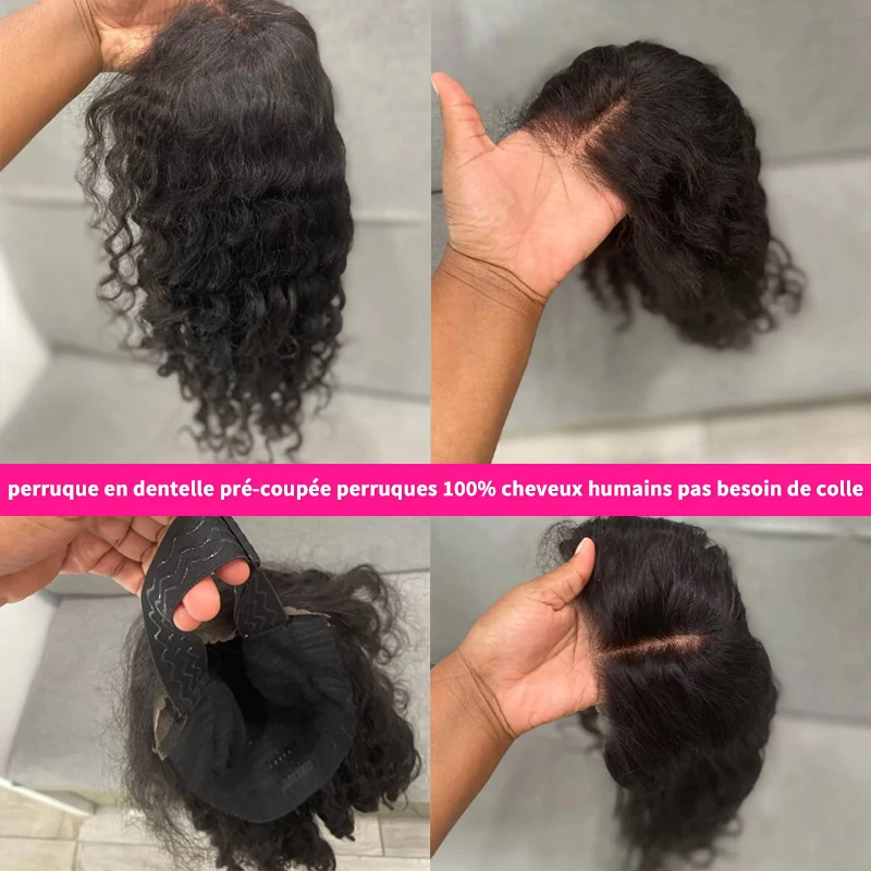 1-3 Days Fast Delivery 180 Density Wigs Human Hair 13x6 13x4 Transparent Lace Frontal Deep Wave Human Hair Wigs 5x5 Glueless Wig - Image 3