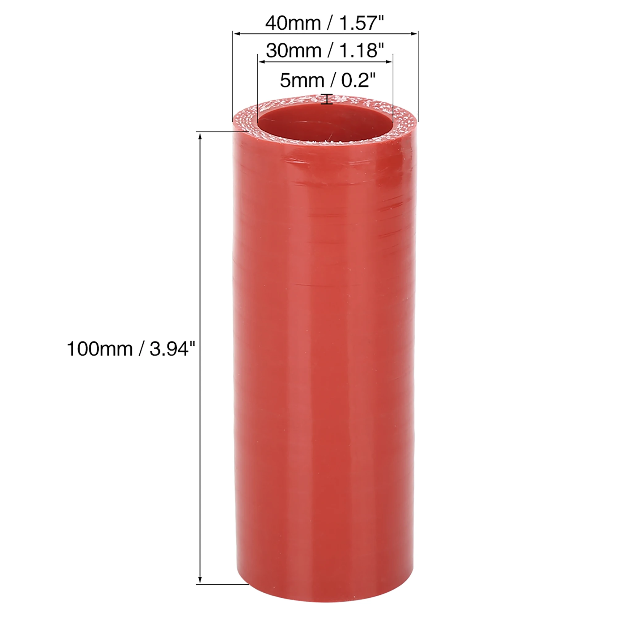 X Autohaux 30mm/38mm/40mm/45mm/50mm/55mm/60mm/65mm ID Rinforzato Dritto Accoppiatore In Silicone per Auto Intercooler Tubi di Aspirazione
