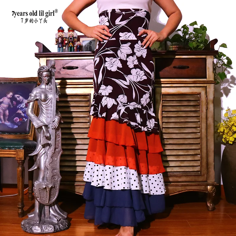 

Flamenco Hip Flounce Dress Is A Popular Dance Wear Brand EK07