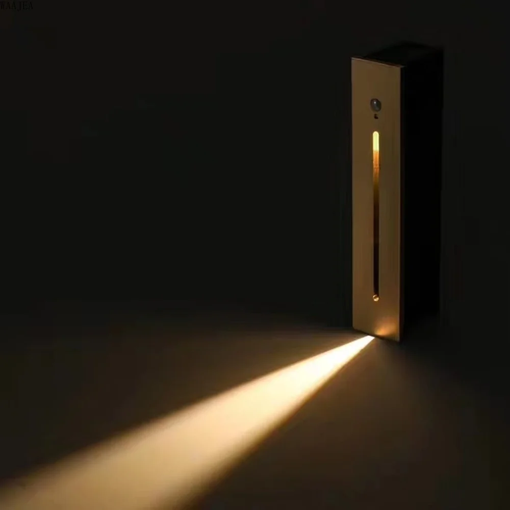Smart Motion Sensor Night Lighting Embedded Wall Lamp Human Body Induction Stair Step Corridor Hallway Pathway Kitchen Light