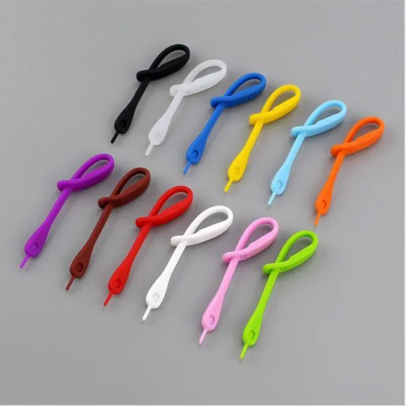 Colorful Silicone Wine Glass Bottle Drink Cup Marker Party Tags Cup Identify Label wine glass accessories 12pcs/set Random Color