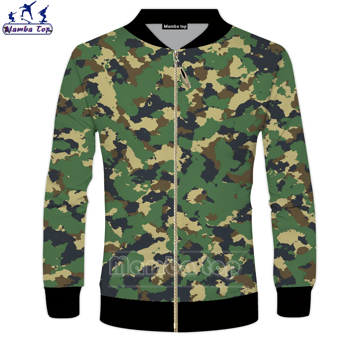 

Камуфляжная одежда Mamba Top, мужские куртки, женская рубашка, детское пальто на молнии с леопардовым принтом, летающая куртка на молнии, осенняя мода, уличная мода