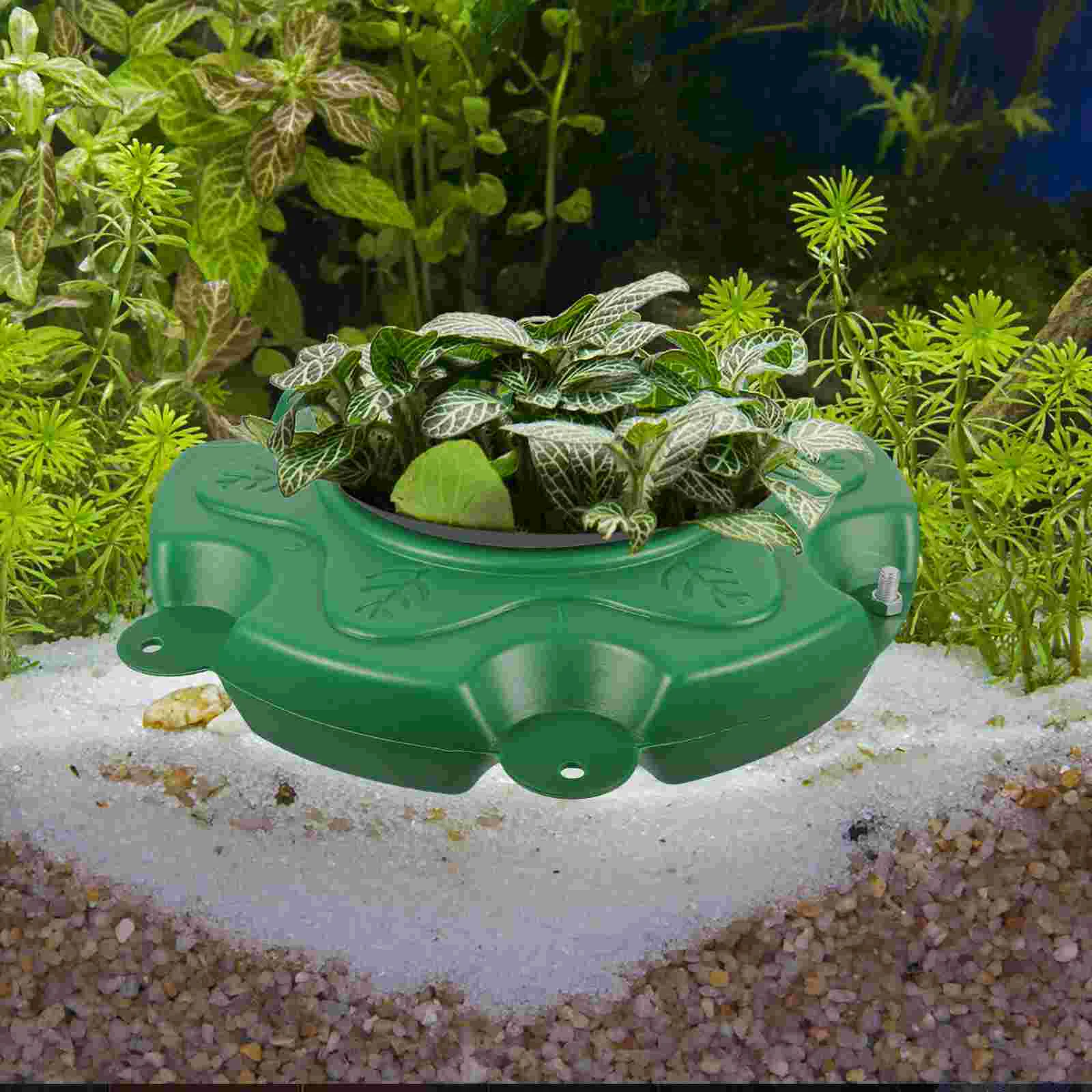 Floating Pond Planter Basket Hydroponic Floating Island for Water Gardens Easy to Install for Pond Decoration and Aquatic Plant