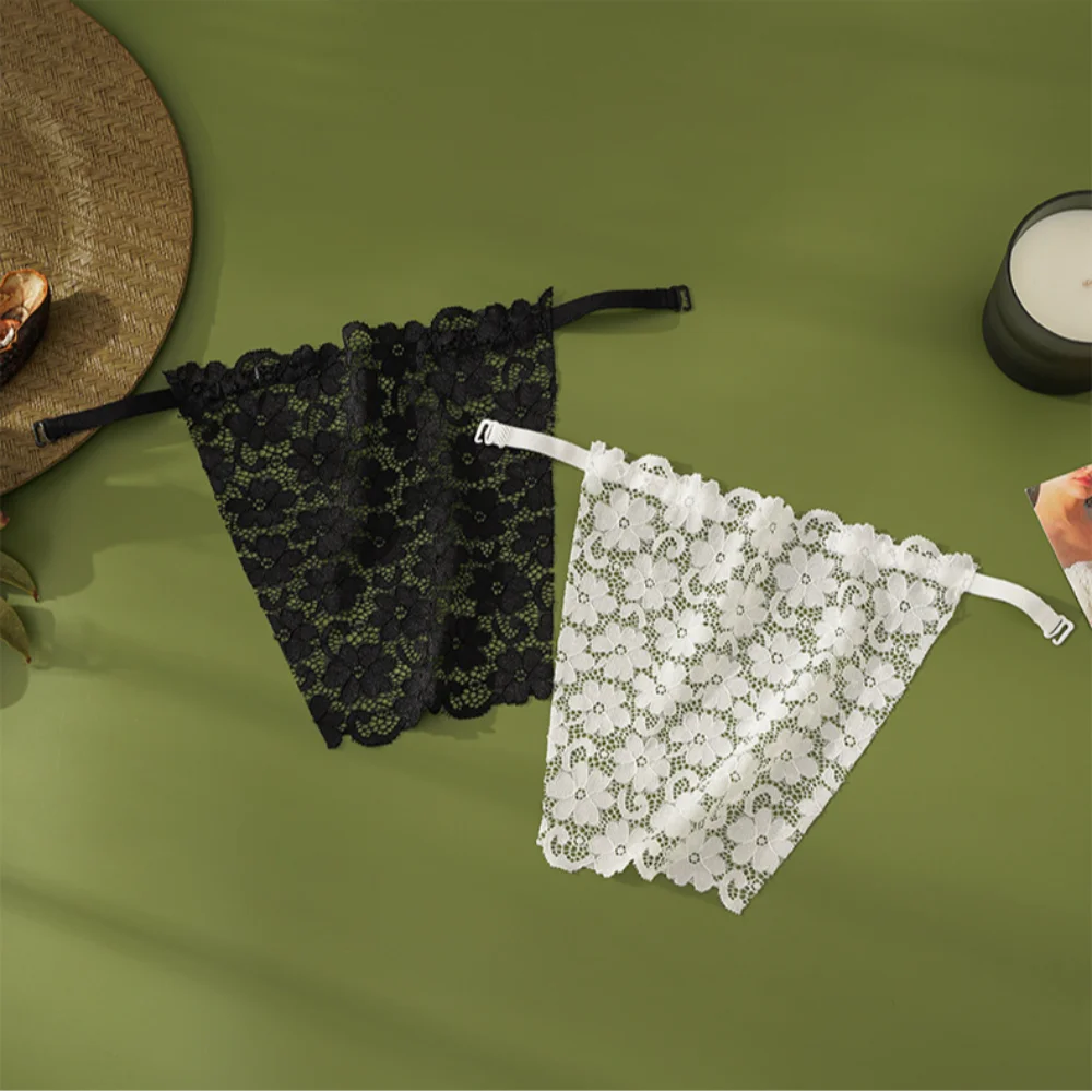 Wrapped Chest Bra Fashion Clip-on Lace Vest Anti-Exposur Cover Up Cleavage Invisible Clip Womens