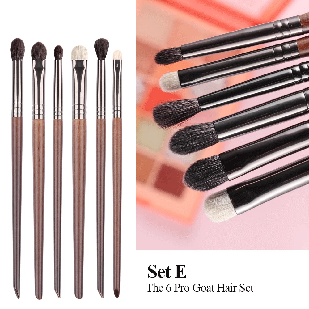 Bethy Beauty Makeup Eye Shadow Brush Set Goat Hair Tool Ultra Soft Make