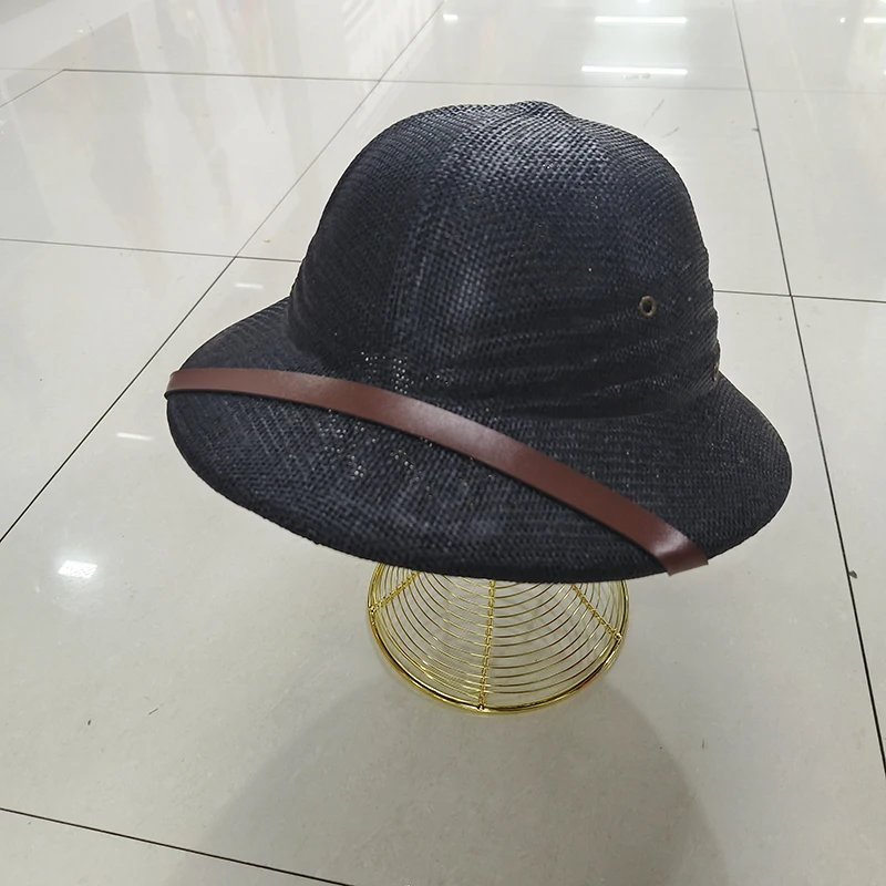 S7eb2b779ec8a451dbf6e62fab5df3536Z New Straw Helmet Pith Fedora Hats for Babies, Kids, Women, Men Vietnam War Army Sun Hat Dad Boater Bucket Hats Safari Jungle Miners Cap Mallzona