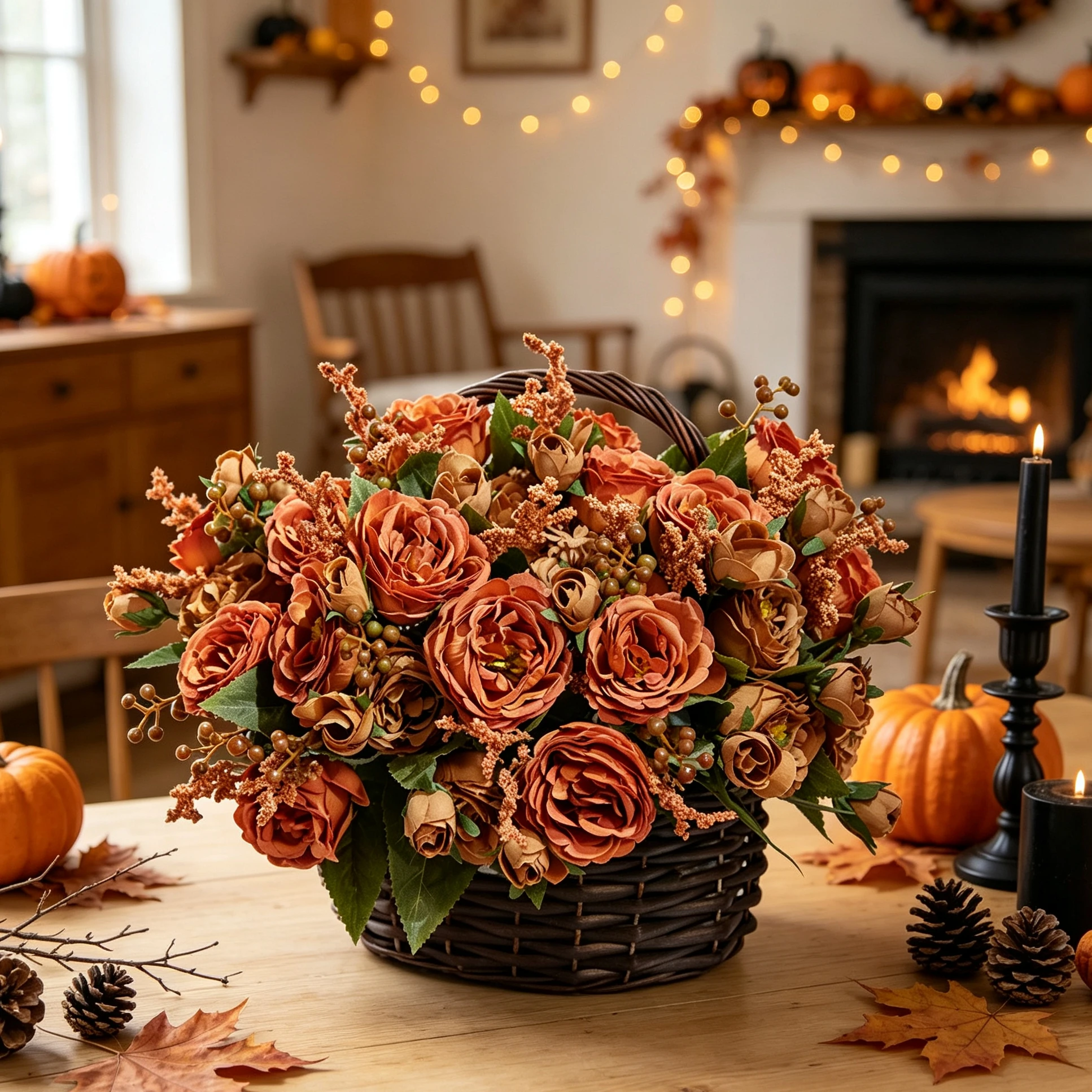 3 Stück Künstliche Blumen aus Seide, Pfingstrosen für Zuhause, Zimmer, Garten, Tisch, Herbst, Halloween, Dekoration, DIY Hochzeitskranz, Brautstrauß, Geschenk