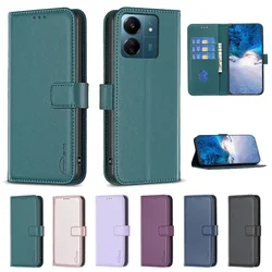 Note 13 4G Case Leather Wallet Flip Case on For Xiaomi Redmi Note13 4G Note 13 Pro Plus Redmi13C 13C 5G Coque Fundas Shell 2024
