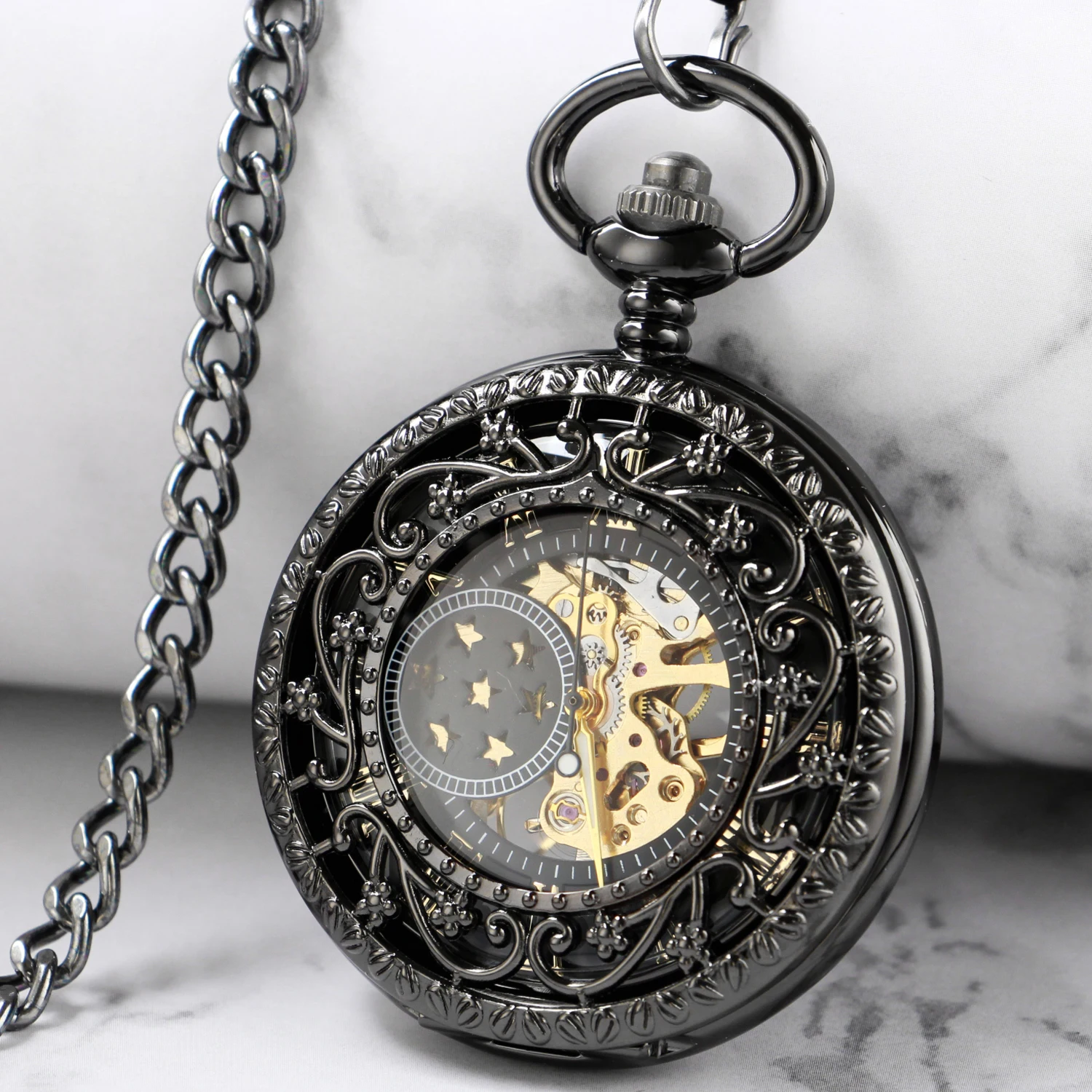

Antique Retro Roman Digital Mechanical Pocket Watch Steampunk Men's Suit Accessories High Quality Practical Pocket Watch Gift