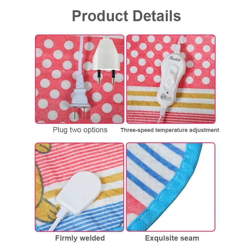 Heating Pads for Pet Animals Bed Heater Mat Cats Dogs Bed Body Winter Sleeping Warmer Carpet Pet plush Electric Blanket 40/60cm 2