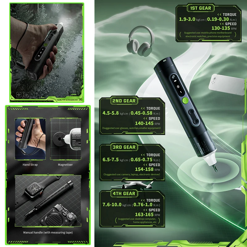 JAKEMY JM-8196 Cordless Electric Screwdriver Set Rechargeable