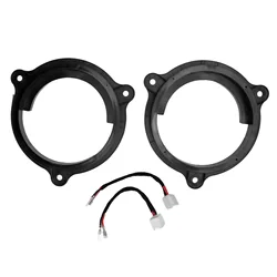 High Strength Black ABS Car Speaker Adapter Bracket - Abrasion Resistant & Easy to Install (A)