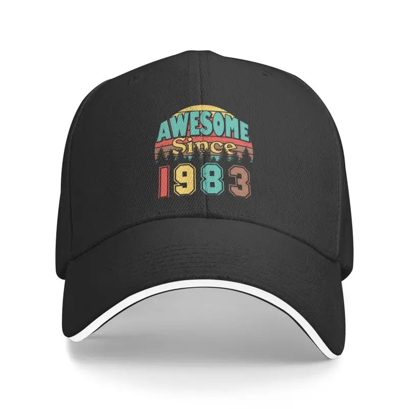 

Classic Awesome Since 1983 Year Baseball Cap Men Women Personalized Adjustable Unisex Dad Hat Summer