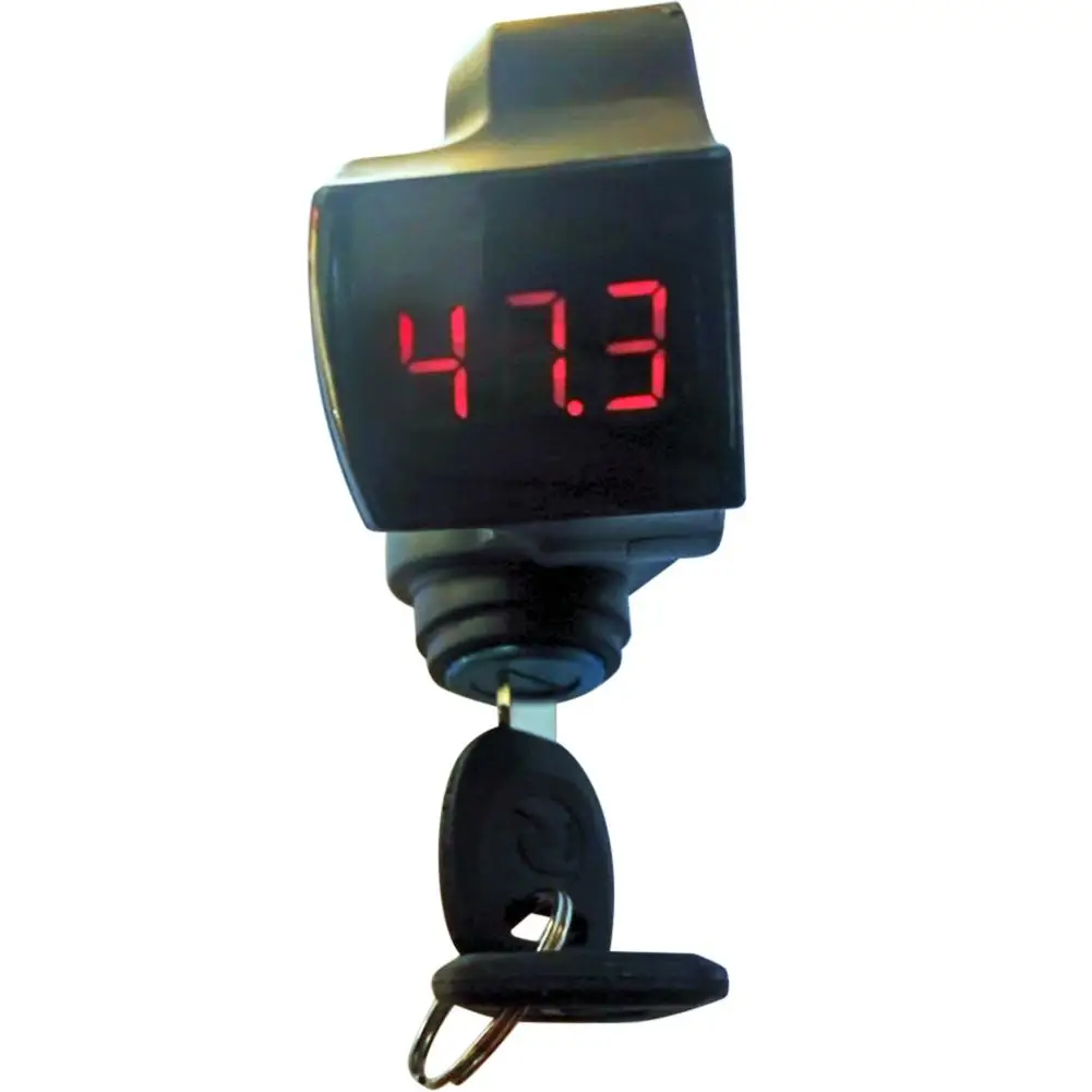 Electric Bike Throttle Thumb Throttle Voltmeter Digital Battery Voltage Red Screen Power Keys Lock Turning Handlebar Key Switch electric bike throttle,electric bike parts,electric bike switch