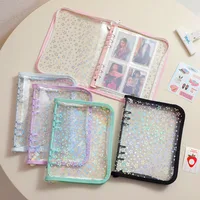 A5 Zipper Binder Photocard Holder Laser Star Korean Idol Photo Album DIY Journal Dairy Picture Collect Book School Stationery 1