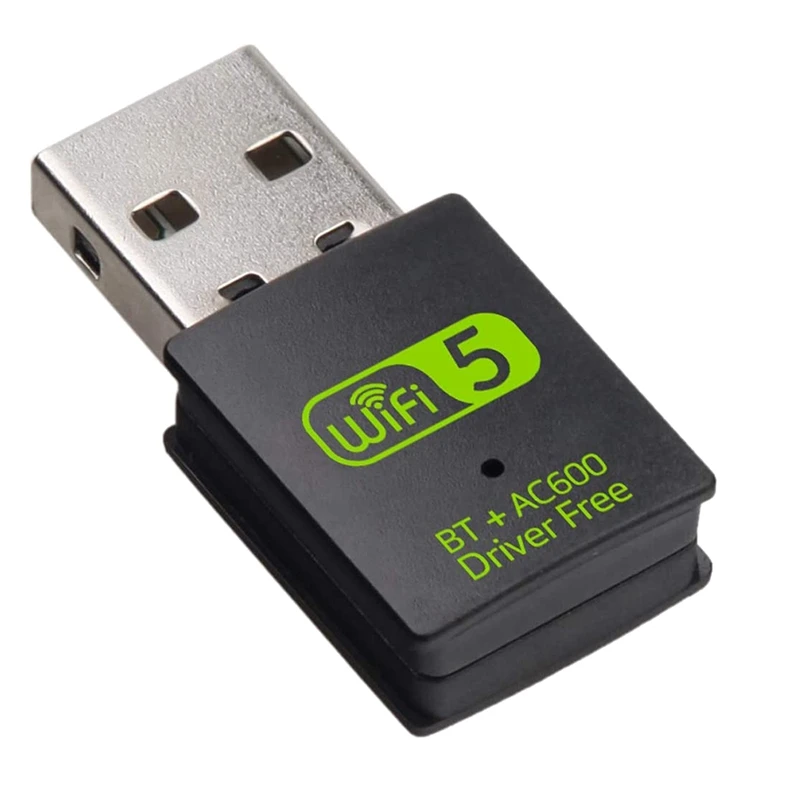 

USB Wifi Bluetooth Adapter, 600Mbps Dual Band Wireless Network External Receiver,Wifi Dongle For PC/Laptop/Desktop