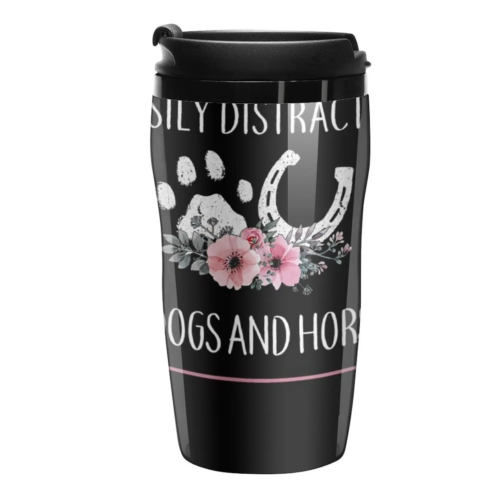 

New Horse's For Women Easily Distracted By Dogs And Horses Travel Coffee Mug Black Coffee Cup Cups Of Coffee Coffee Goods