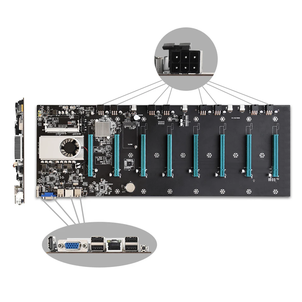 マイニングマザーボード,BTC-S37マイニングマザーボード,8