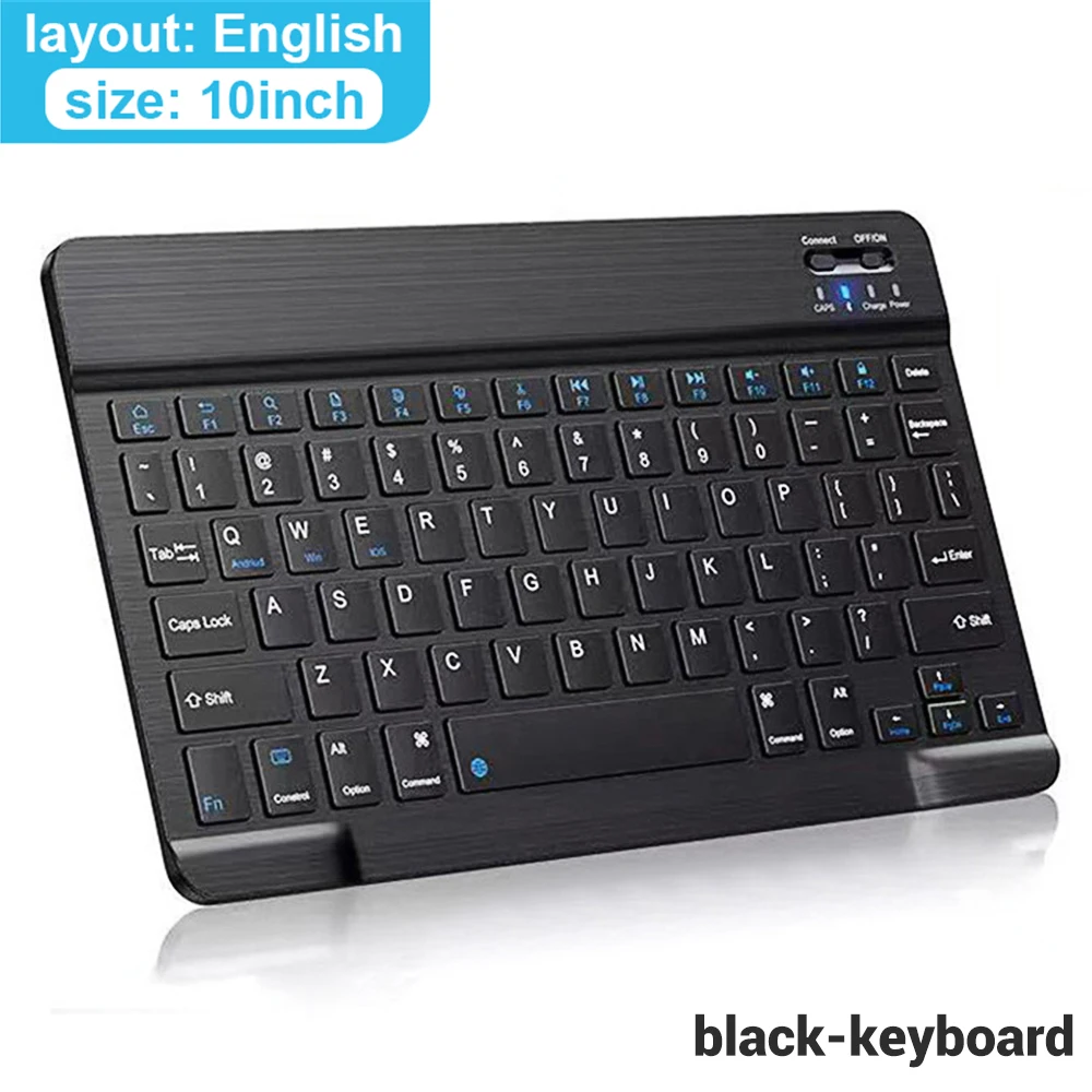 Clavier et souris Bluetooth pour iPad Xiaomi Samsung Huawei téléphone tablette mince Mini clavier sans fil pour Android IOS Windows