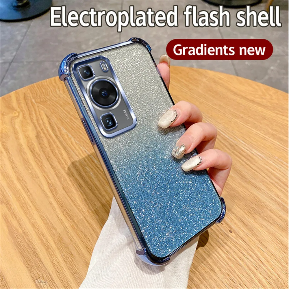 Glitter Plating Shockproof Soft Silicone Phone Case
