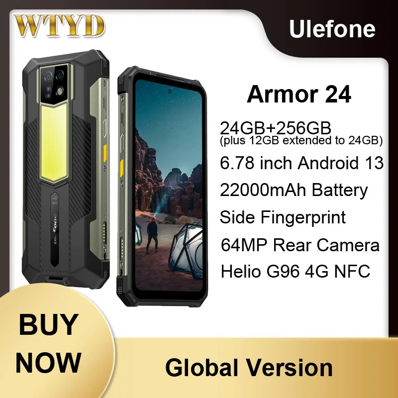 Ulefone Armor 24 22000mAh Unlocked Rugged Phone - Ulefone
