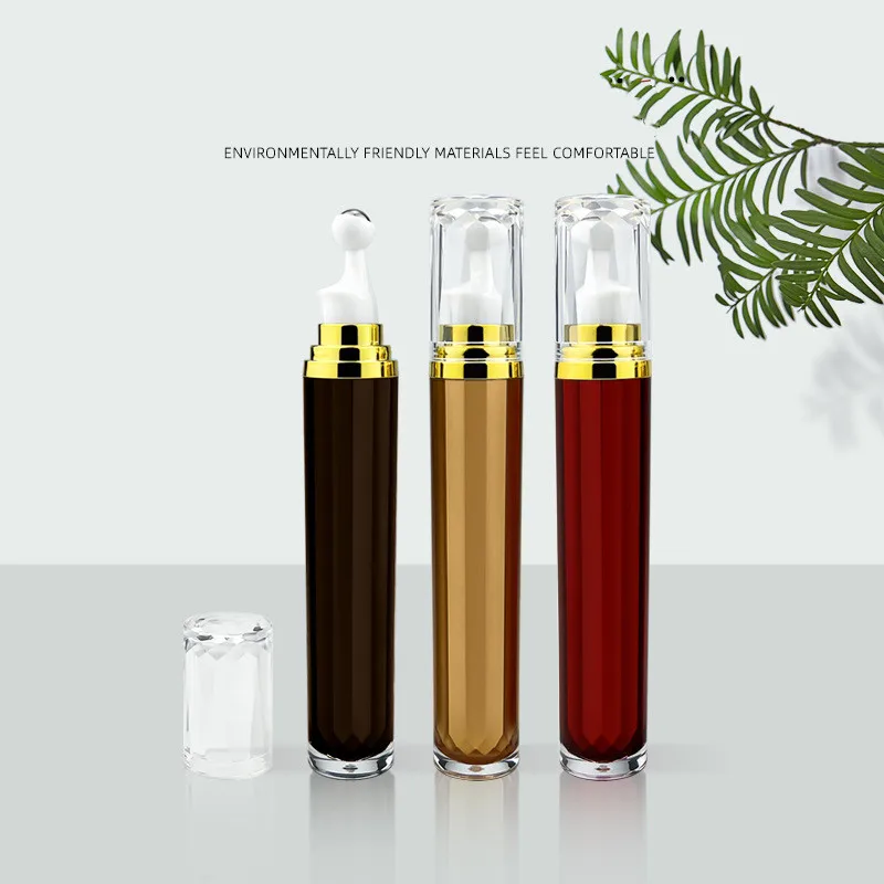 10-30pcs Empty 15ml 20ml Essential Oil Bottle Roll-on Stainless Steel Roller Ball Massage Eye Cream Acrylic Cosmetic Container