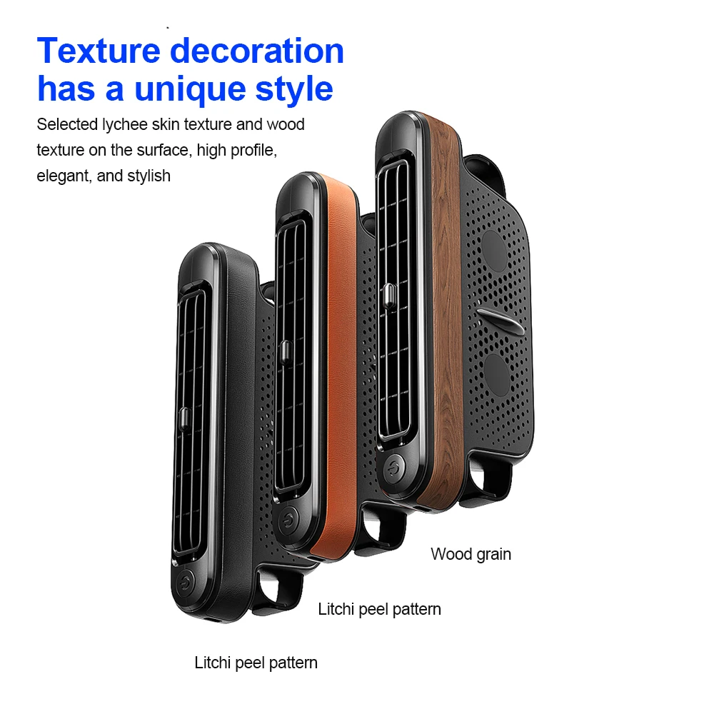 Car Fan Front Rear Seat Headrest Cooling Air Fan Refrigeration 3 Speed With Independent Switch Car Interior Decor