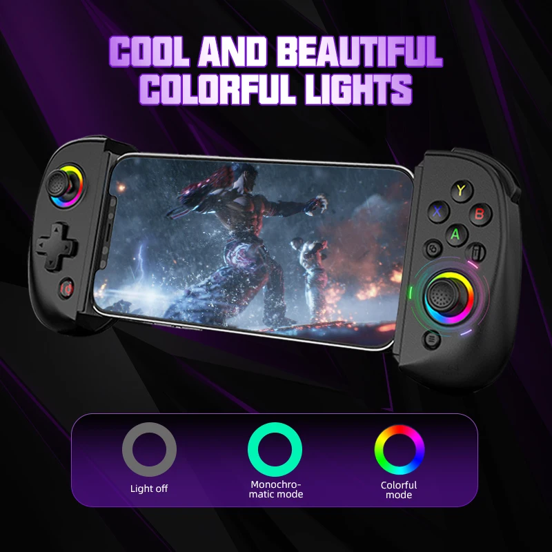 VILCORN D8 ӿ  Ȧ ÷ú RGB Ʈѷ, Ʈ е, º ȵ̵ PS4 ġ PC ̽ƽ