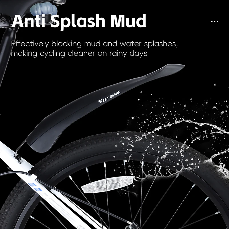 Bicycle Fenders Mountain Bike Mudguard 20-24Inch Front Rear Tire Wheel MTB Bike Guard Fender Quick Release Protector for Bicycle Fender