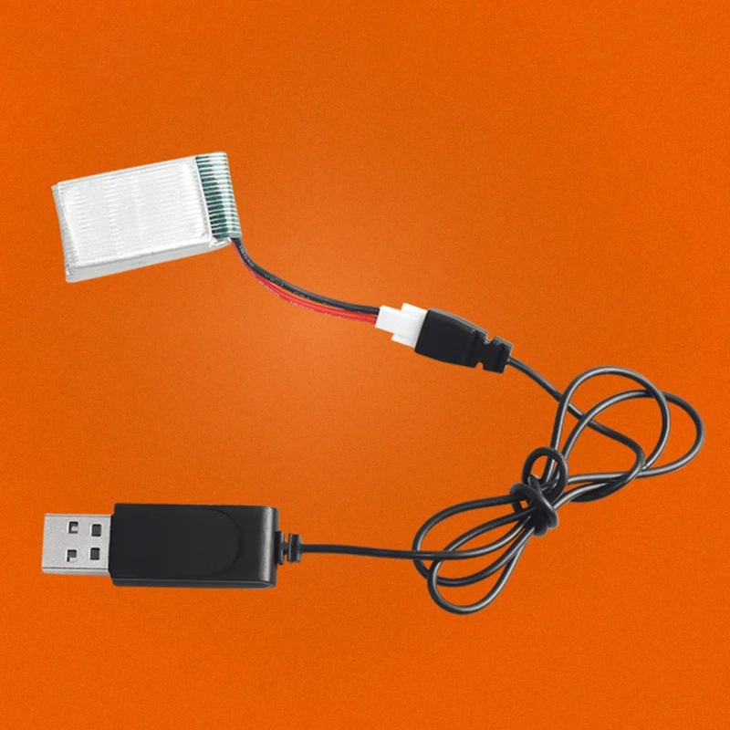 Drone Battery Charger Lipo Battery Charger 3.7V XH2.54 LiPo Battery USB Charger Cable with XH2.54 Connector for RC Car Boat Rock Crawler FPV Drone Quadcopter