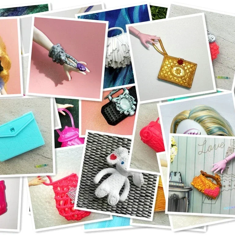 Girl Doll Accessories Monstering High Doll Bag mask Necklace Fashion Kits Bags Shoes Girls Gift Toy girl doll accessories