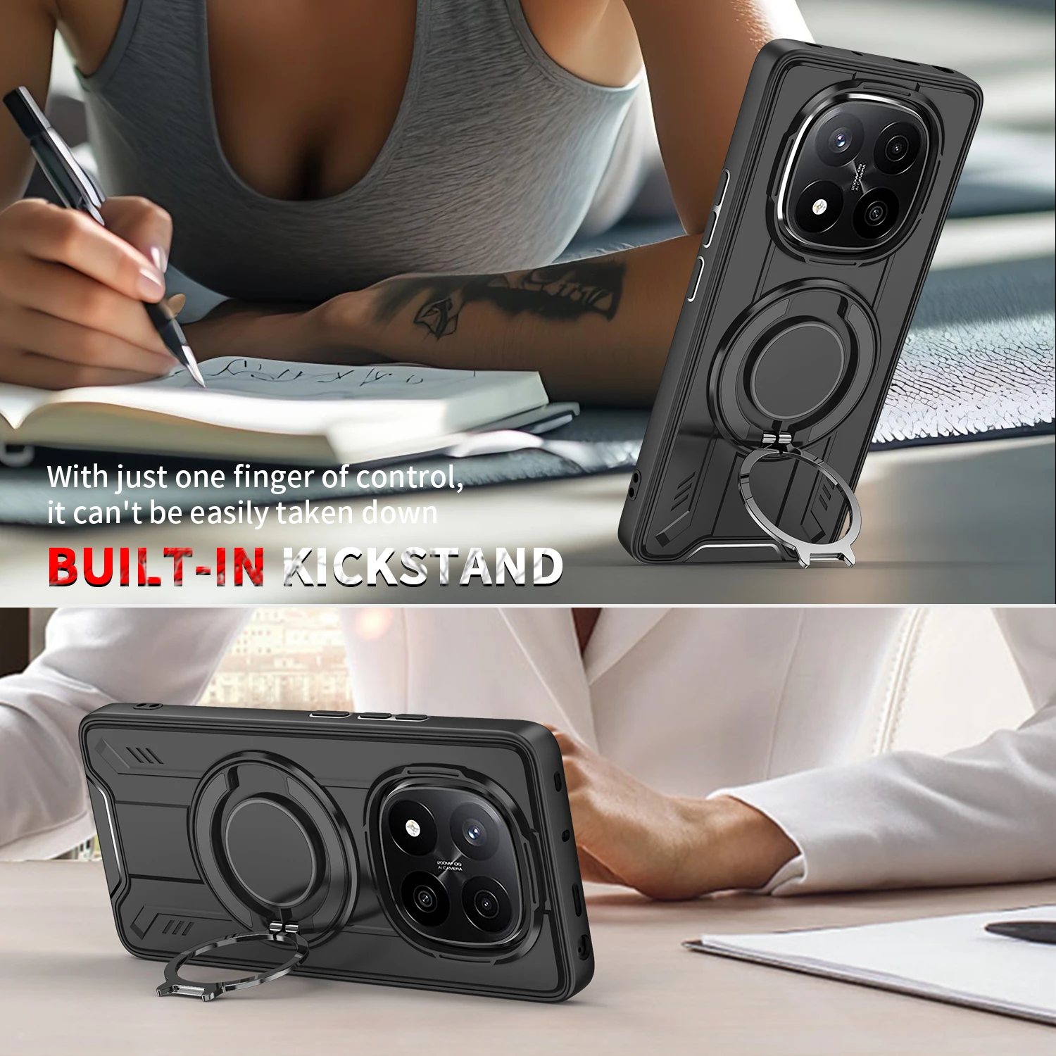 Premium 360° Magnetic Car Holder Phone Case with Stand