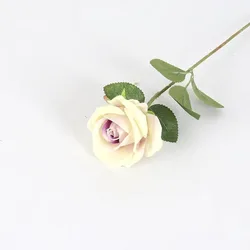 Set of Realistic Artificial Red Roses for Romantic Home and Event Decoration (Purple heart)