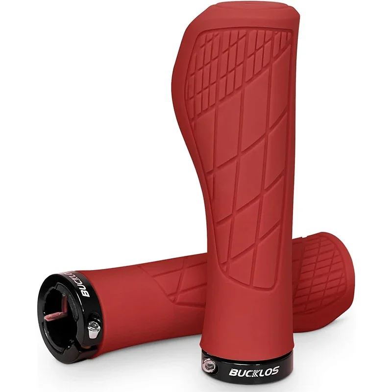 BUCKLOS Ergonomic Soft Rubber MTB Handlebar Grips – Comfortable Bicycle Accessories