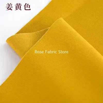 1 Meter Premium Cotton Twill Khaki Cloth Fabric - Carbon Brushed & Washed