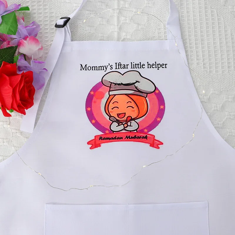 

Mommy’s Iftar little helper children kid girl Apron Eid al-Fitr Ramadan Mubarak Muslim Islamic Kareem dinner decoration gift