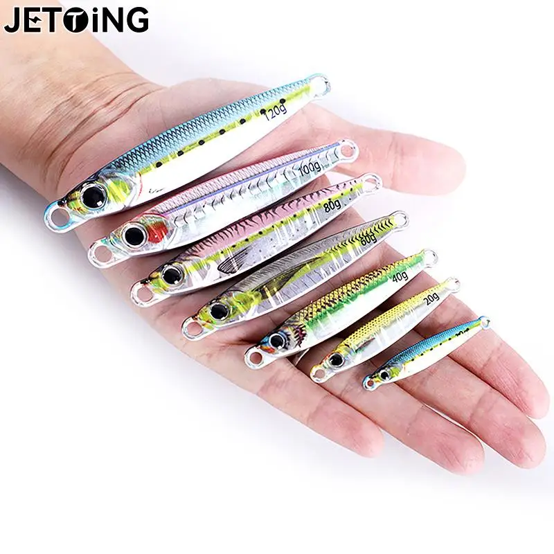 3D Print Tungsten Lure Fishing Jig 10g 20g 30g 40g 60g 80g 100g120g Jigging Lure Peche Spoon Cast-Jig Tungsten For Fishing Lures fishing lure